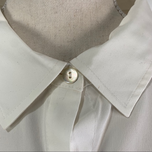 J. Jill White Button Up Shirt Collection Stretch Top Professional Cotton Preppy - Picture 10 of 12
